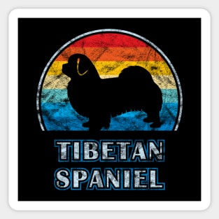 Tibetan Spaniel Vintage Design Dog Sticker